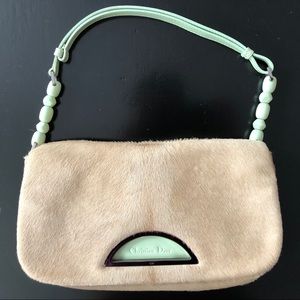 Christian Dior Pony Hair Sea Foam Malice Bag